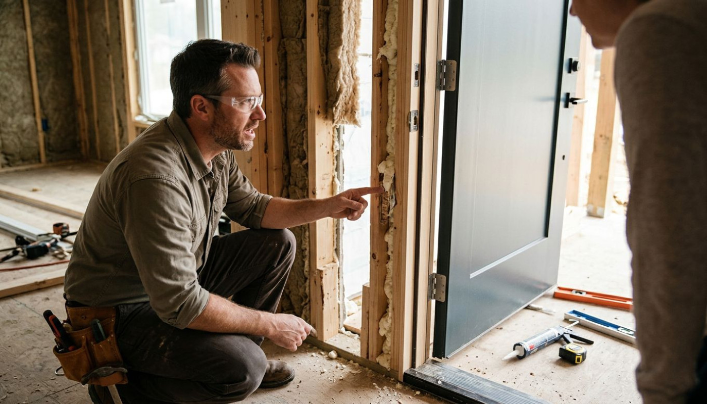 Installer une porte : erreurs courantes qui compromettent l’isolation